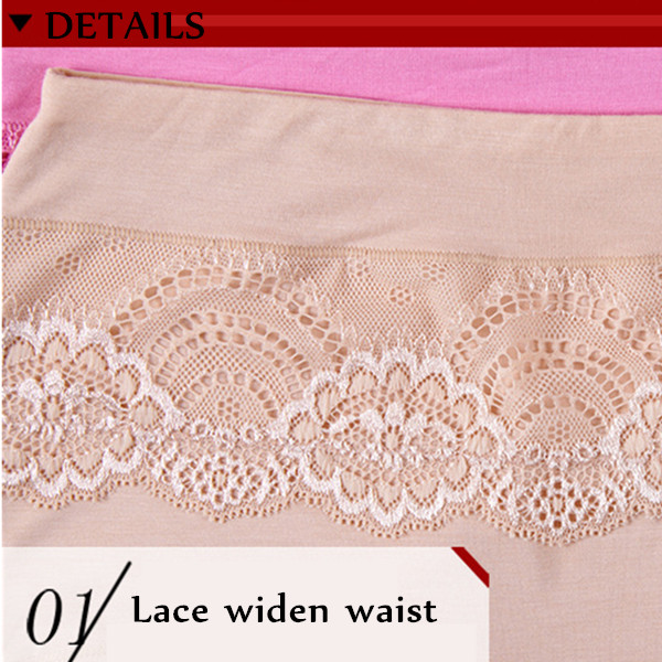 3XL-Women-Seamless-Lace-Embroidery-Modal-Mid-Rise-Large-Size-Briefs-Underwear-1048954