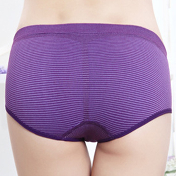 Comfort-Striped-Pattern-Seamless-Lycra-Cotton-Breathable-Hips-Up-Low-Rise-Panties-Briefs-1110635