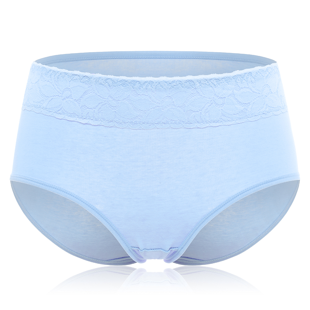 Comfy-Breathable-Mid-Waist-Hip-Up-Lace-Seamless-Briefs-1372763