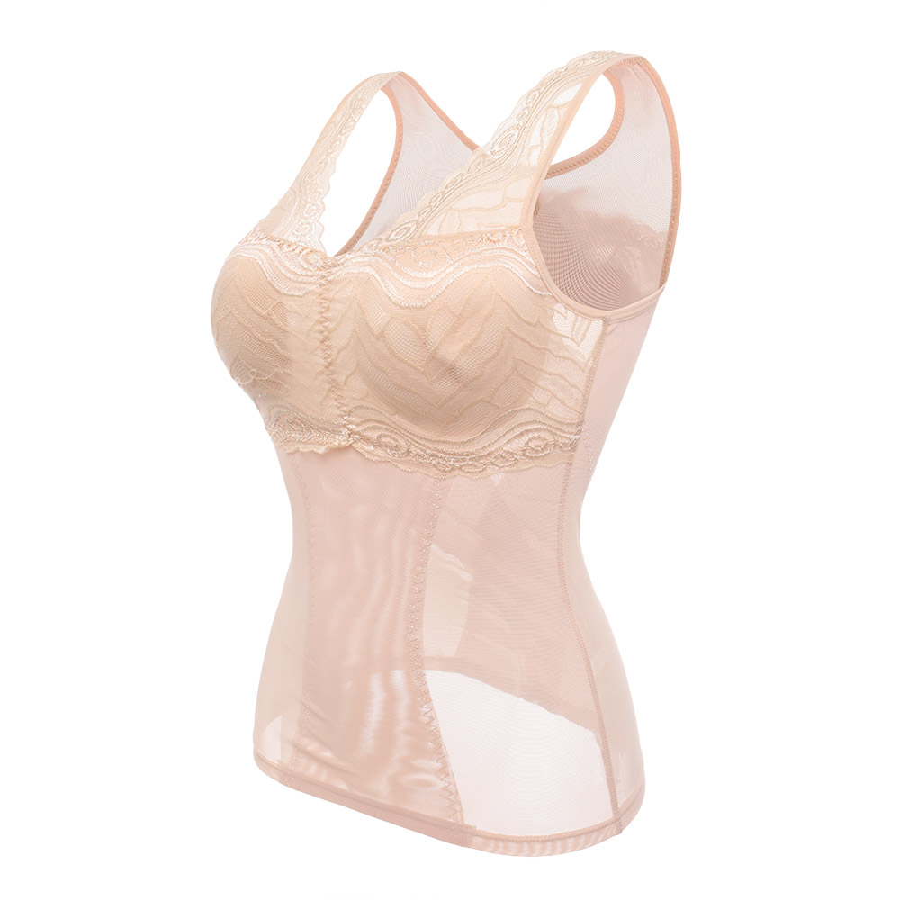 Breathable-Lace-Translucent-Push-Up-Chest-Waist-Slim-Vest-Shapewear-1315515