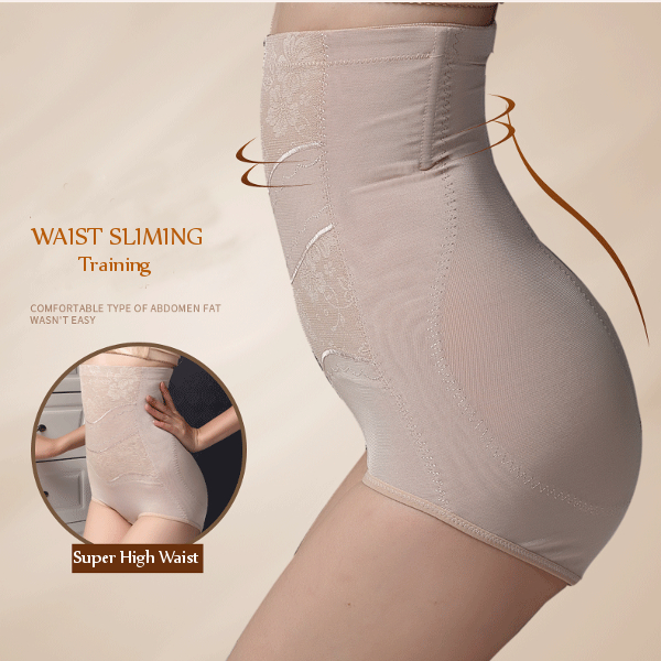 Comfort-Flower-Printed-Hip-Lifting-Super-High-Waist-Slim-Thin-Breathable-Shapewear-1167298