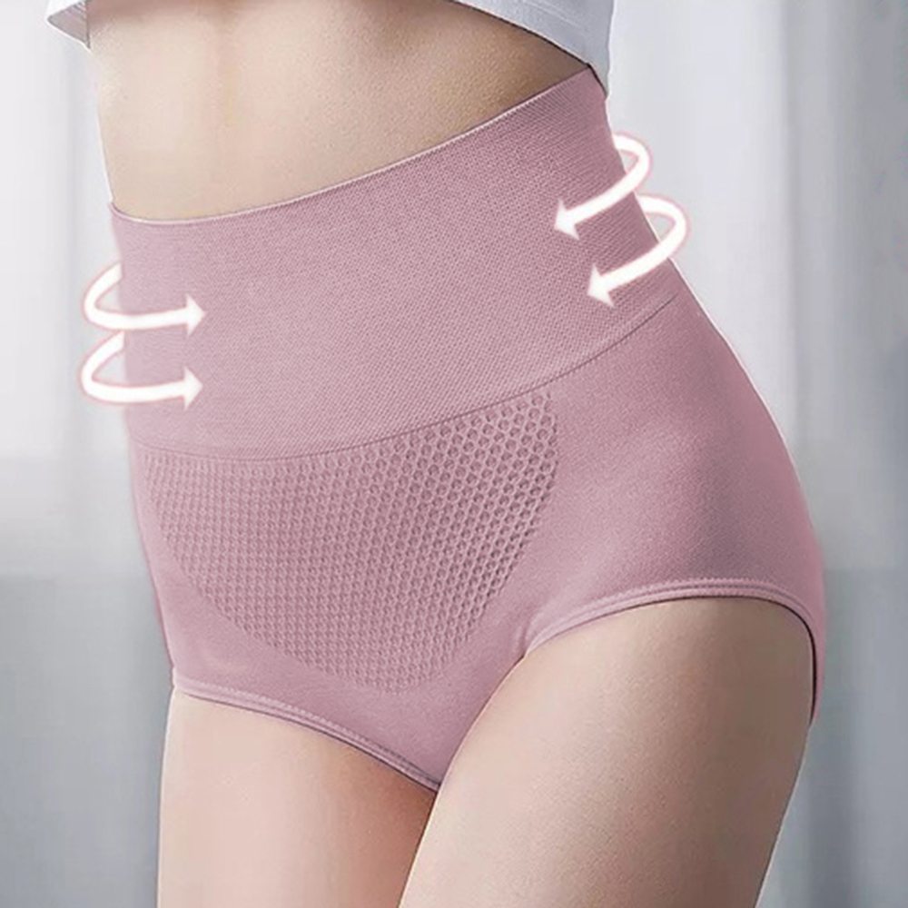 Elastic-High-Waist-Breatnable-Hip-Up-Tummy-Control-Shaping-Panties-1394910