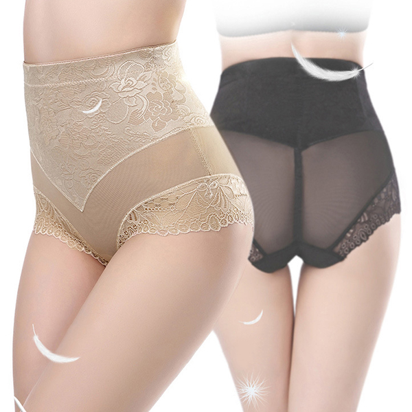 Soft-Lace-Perspective-Hip-Lifting-High-Waist-Lingerie-Slimming-Fitness-Shapewear-1167300