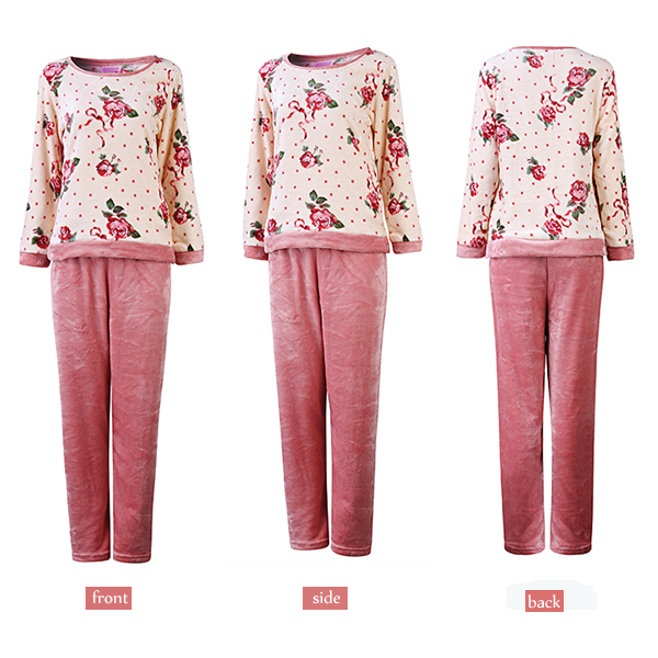 Comfy-Thicken-Coral-Velvet-Floral-Printing-Pajamas-Flannel-Long-Sleeve-Sleepwear-Sets-For-Woman-1090231