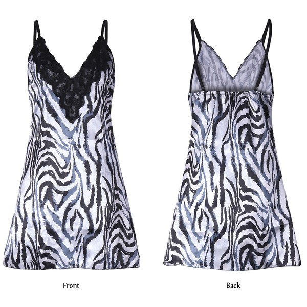 Women-Sexy-Deep-V-Zebra-Striped-Nightdress-Satin-Embroidery-Spaghetti-Straps-Nightdress-1060624