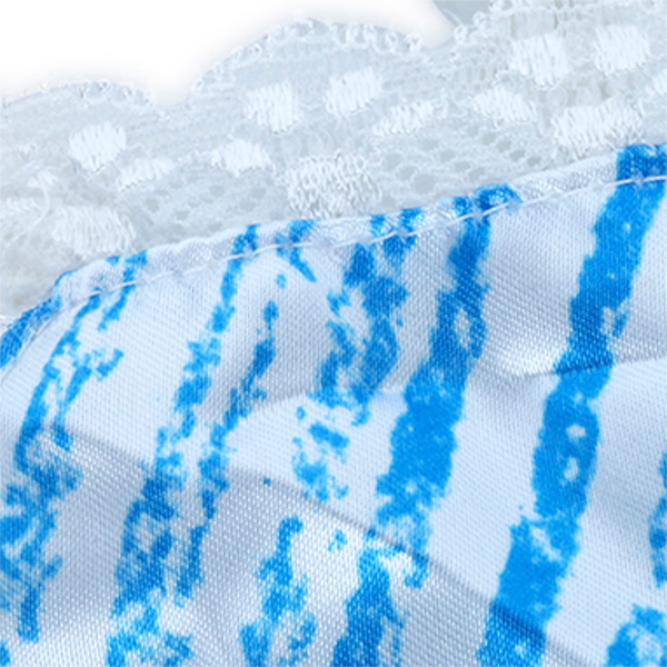 Women-Spaghetti-Strap-Satin-Sleepwear-Blue-Printing-Lace-Hem-Nightdress-1060534