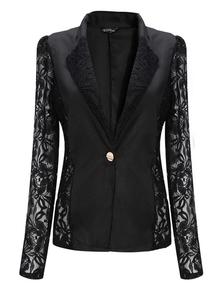 Casual-Long-Sleeve-Lace-Splicing-Floral-V-Neck-Blazer-922189