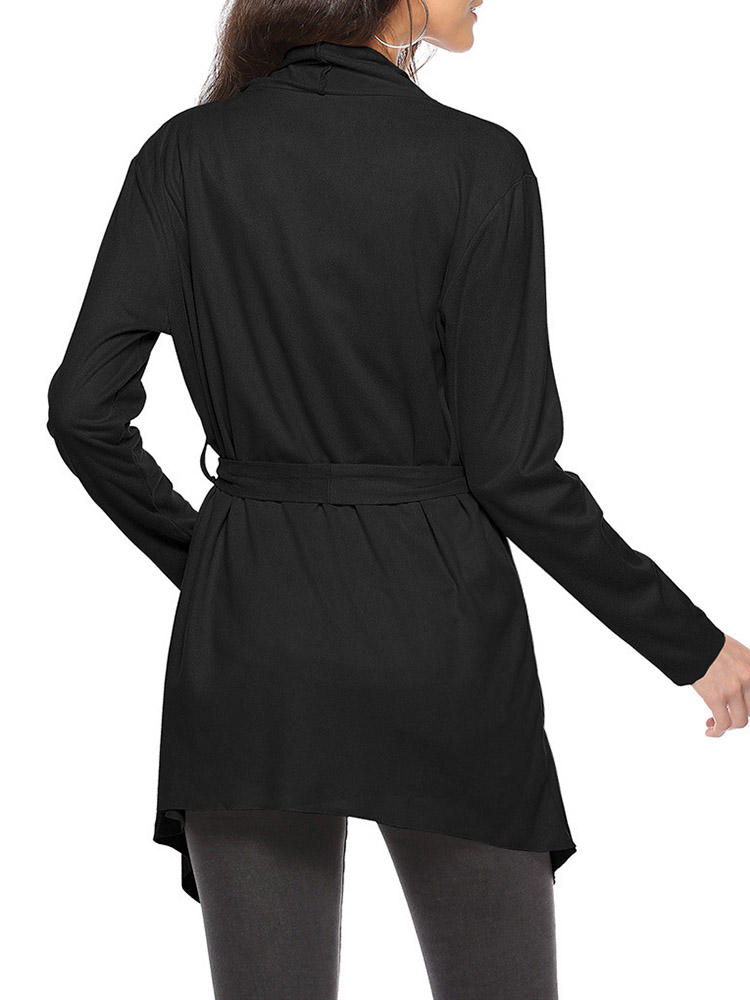Casual-Women-Long-Sleeve-Lapel-Irregular-Hem-Cardigans-with-Belt-1348617