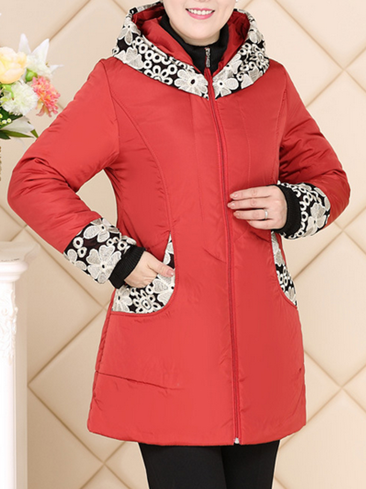 Casual-Hooded-Patchwork-Printing-Cotton-Padded-Thick-Warm-Coat-1098655