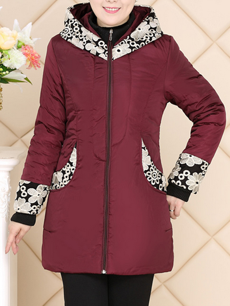 Casual-Hooded-Patchwork-Printing-Cotton-Padded-Thick-Warm-Coat-1098655