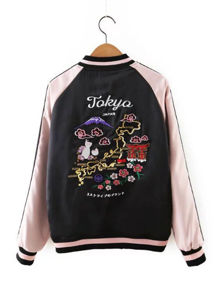 Black-Women-Both-Sides-Wearable-Zip-Up-Crane-Embroidered-Baseball-Jacket-1205154