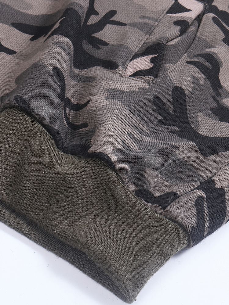 Camouflage-Loose-Army-Green-Long-Sleeve-Hole-Short-Jacket-1094469