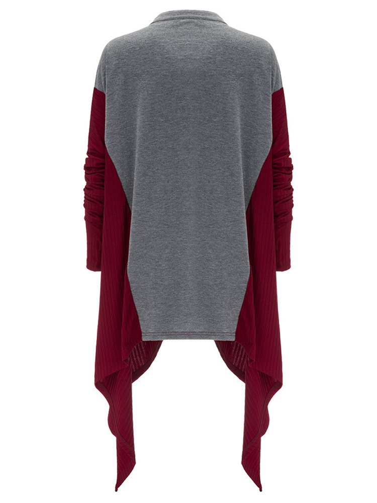 Casual-Patchwork-Long-Sleeve-Knitted-Irregular-Women-Loose-Cardigan-1109134