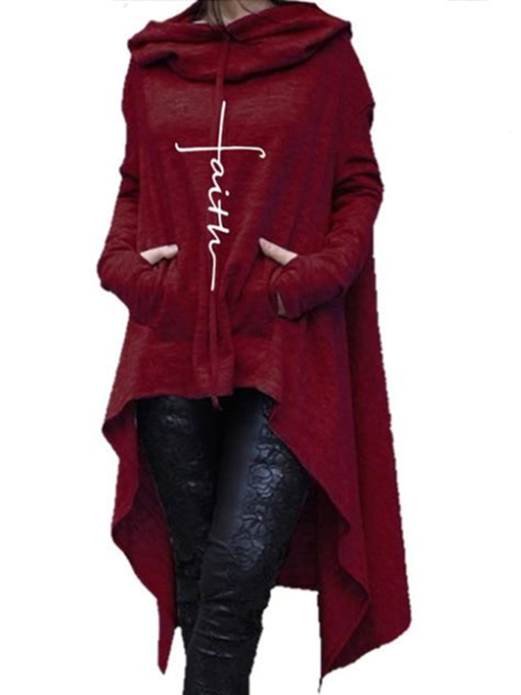 Women-Casual-Solid-Color-Hooded-Irregular-Hem-Sweatshirt-1412964