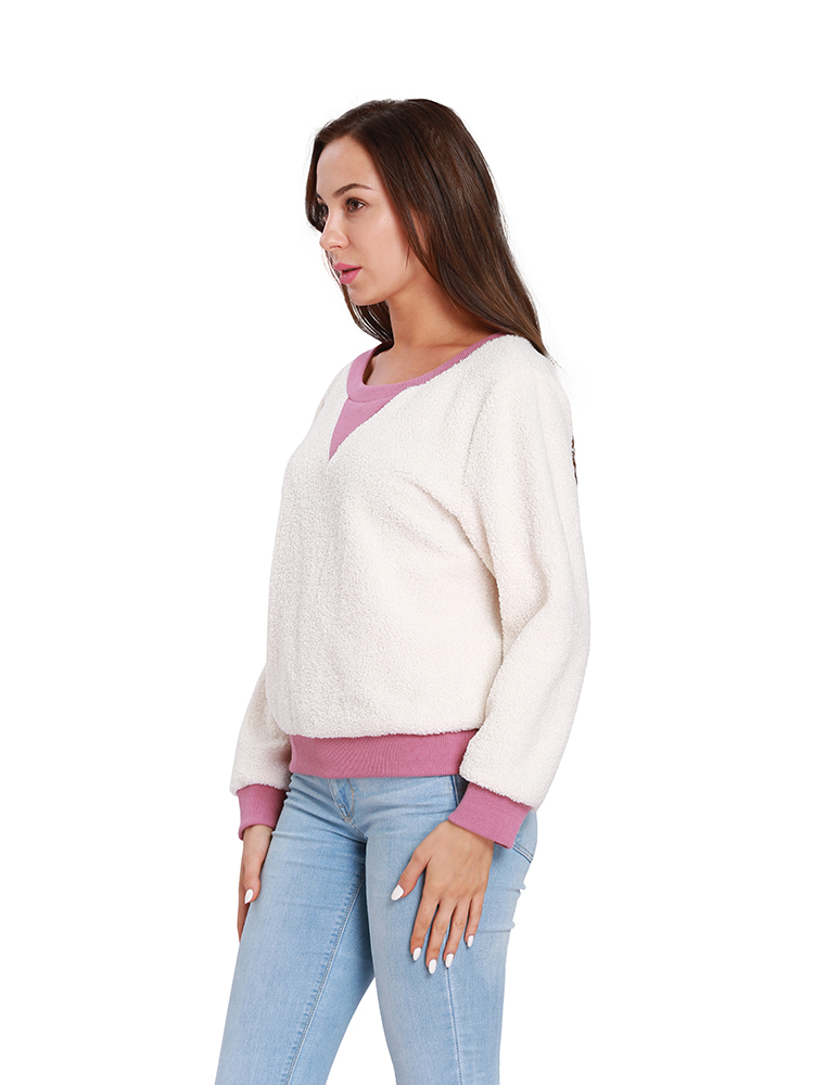 Casual-Women-Fleece-Patchwork-Long-Sleeve-Sweatshirt-1375984