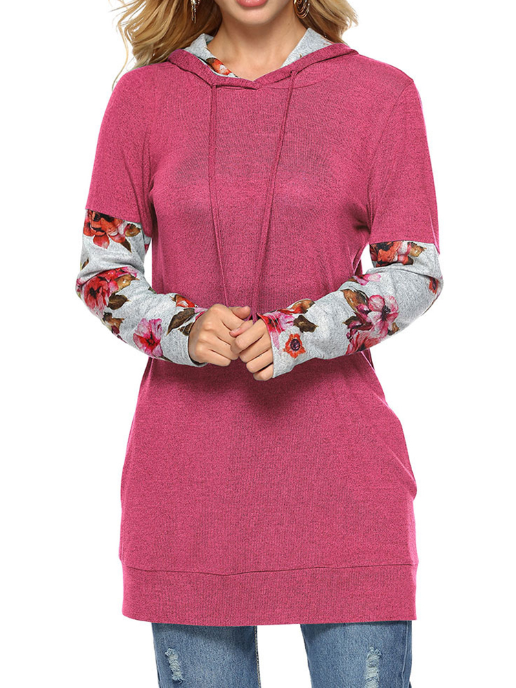 Casual-Women-Floral-Print-Patchwork-Long-Sleeve-Hooded-Sweatshirt-1349359