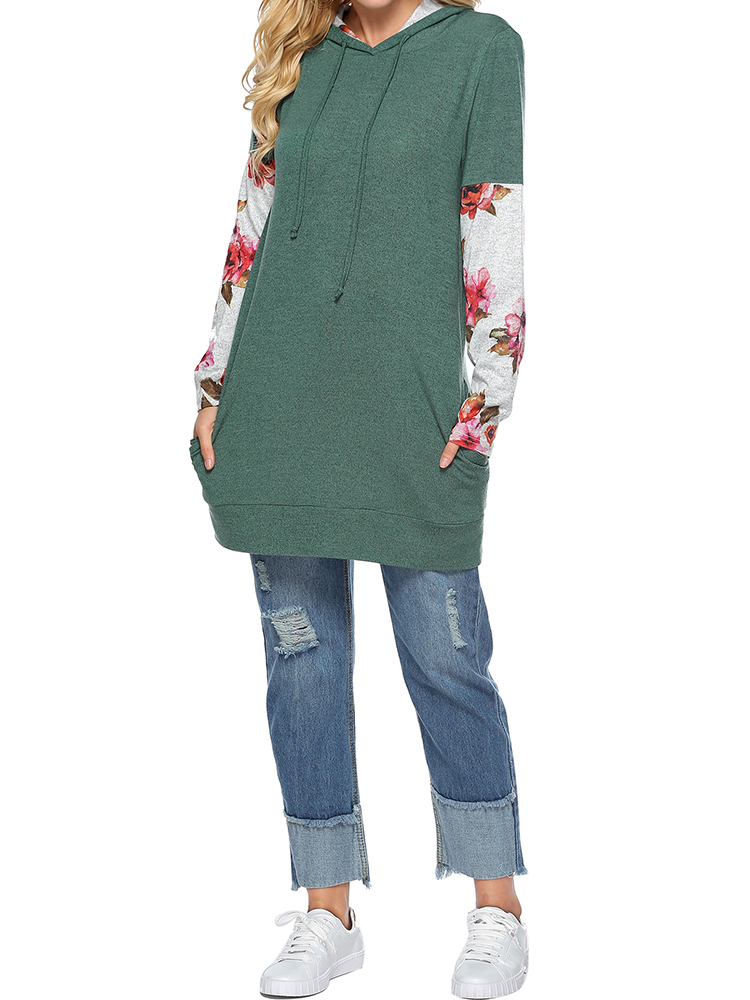 Casual-Women-Floral-Print-Patchwork-Long-Sleeve-Hooded-Sweatshirt-1349359