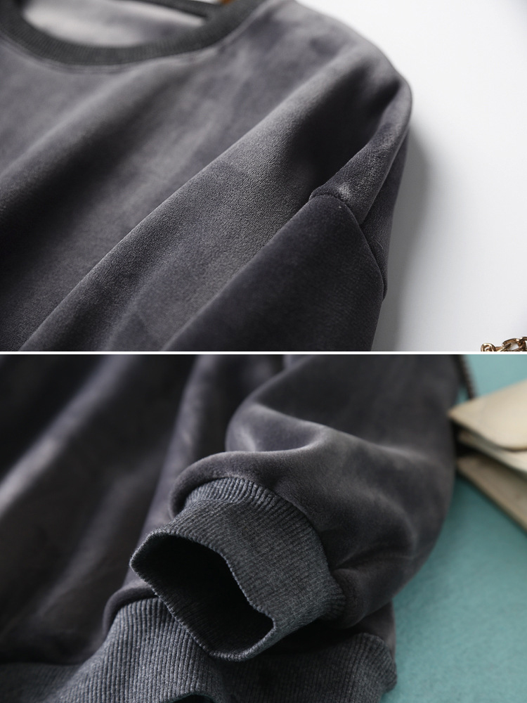 Casual-Women-Solid-Color-Long-Sleeve-Pocket-Sweatshirt-1349293