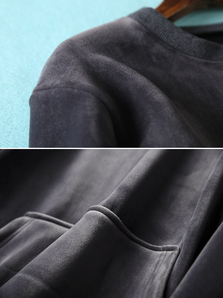 Casual-Women-Solid-Color-Long-Sleeve-Pocket-Sweatshirt-1349293