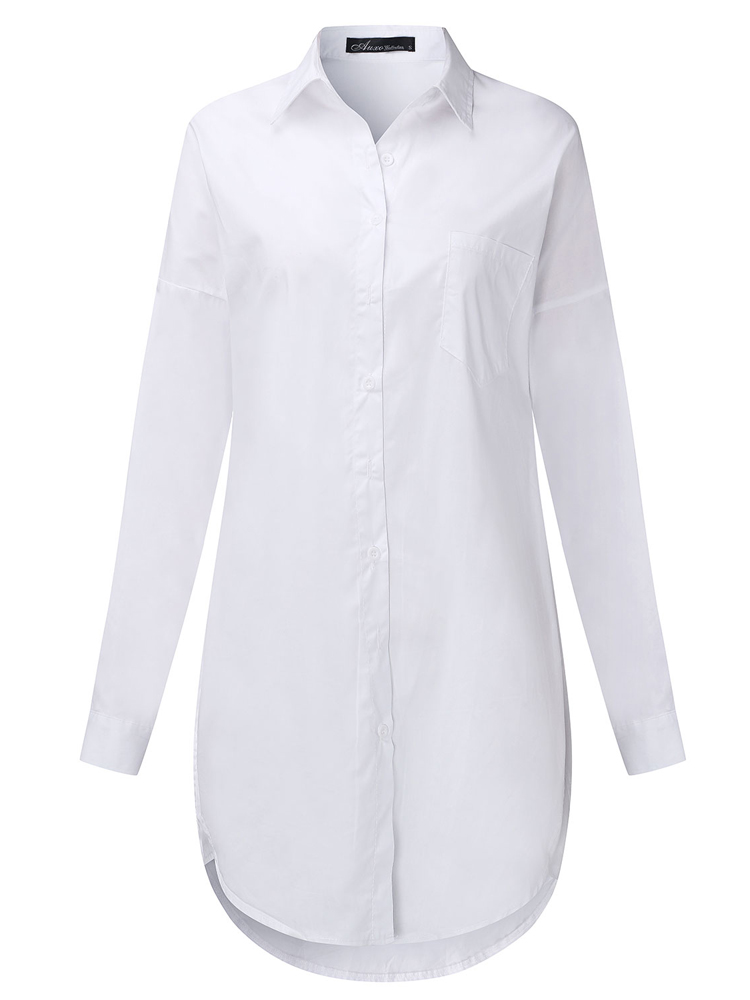 Casual-Loose-Button-Turn-Down-Collar-Symmetric-Blouse-For-Women-1146670