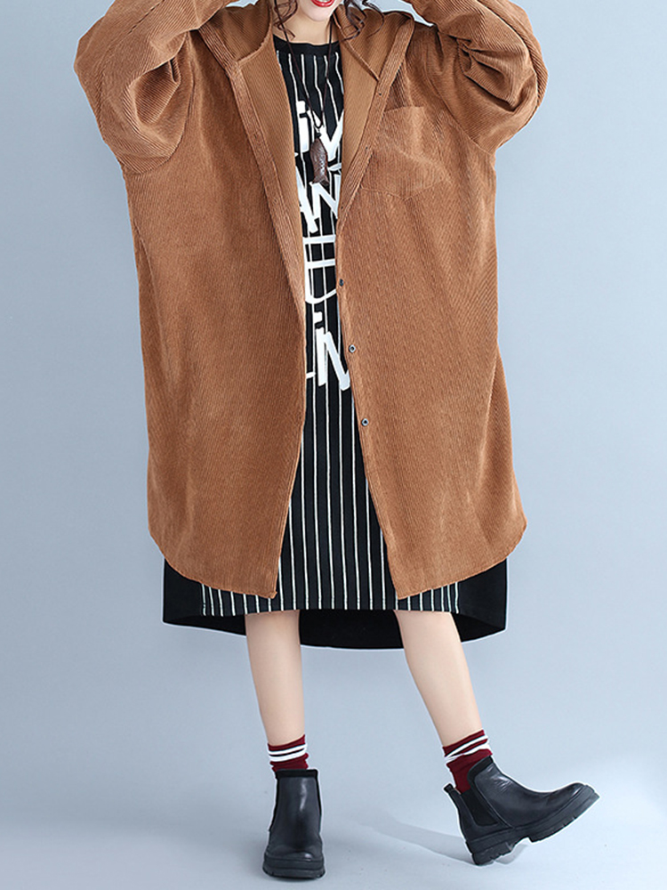 Casual-Women-Loose-Hooded-Corduroy-Blouse-Coat-1201793