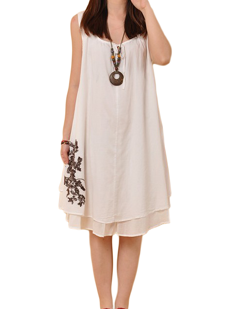 Casual-Bow-Embroidery-Sleeveless-Linen-Mini-Sundress-For-Women-1046908
