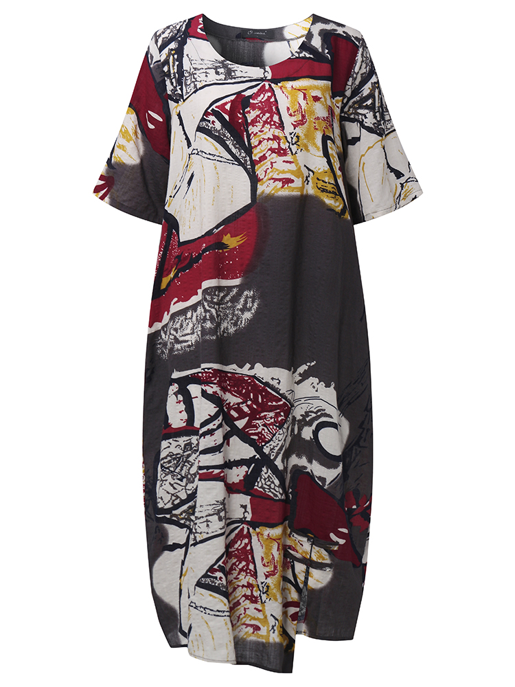 Casual-O-neck-Short-Sleeves-Abstract-Printed-Pockets-Dresses-1153426