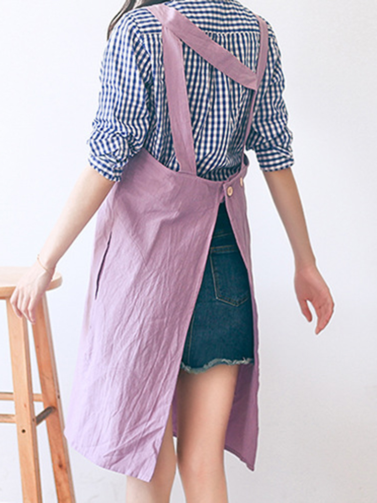 Vintage-Cotton-Linen-Japanese-Style-Pure-Color-Aprons-Dress-with-Pockets-1364913