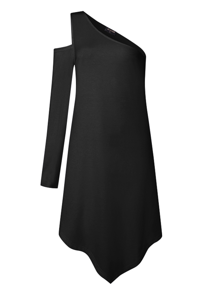 Women-Off-Shoulder-One-Aumlrm-Asymmetrisk-Party-Dress-1431820