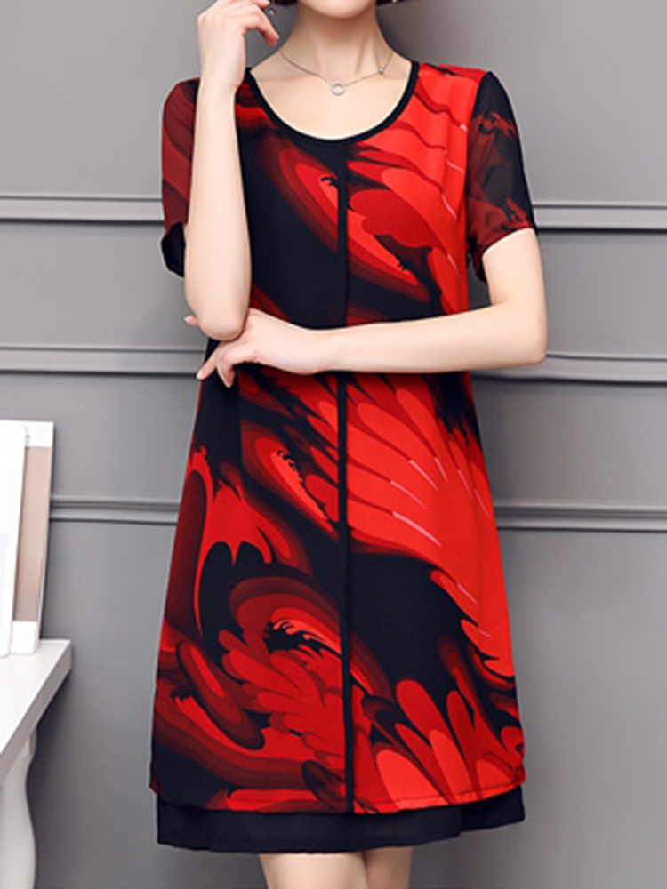 Elegant-Women-Chiffon-Dress-Patchwork-Flowers-Printing-Two-Layers-Dresses-1172590