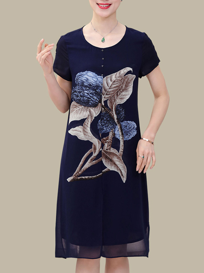 Elegant-Women-Floral-Print-O-neck-Chiffon-Dress-1290500