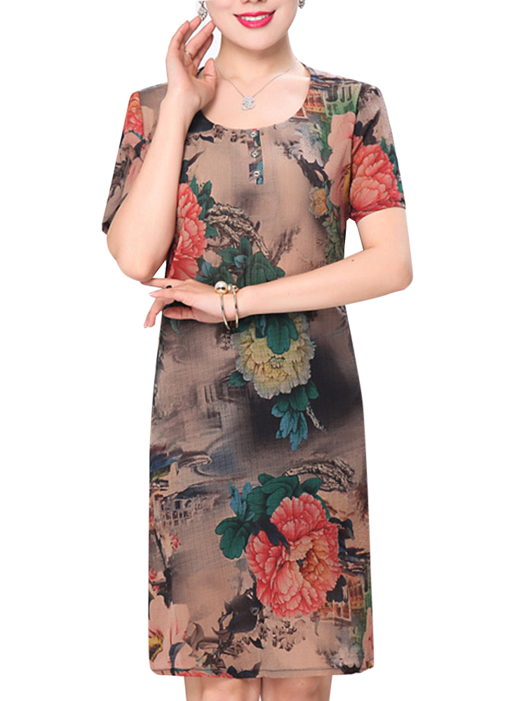 Summer-Mother-Dress-Personalized-Floral-Printed-Chiffon-Straight-Dress-1168625
