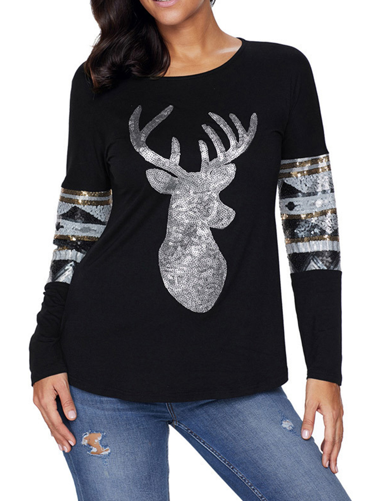 Christmas-Sequins-Deer-Print-V-neck-Long-Sleeve-Casual-Sweatshirt-for-Women-1372773