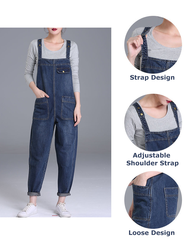 S-6XL-Casual-Women-Denim-Pockets-Jumpsuit-Playsuit-1221715