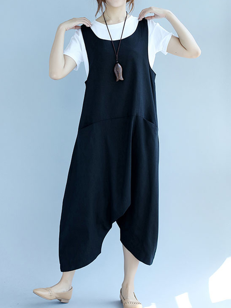 Women-Casual-Loose-Sleeveless-Harem-Jumpsuit-with-Pockets-1331387