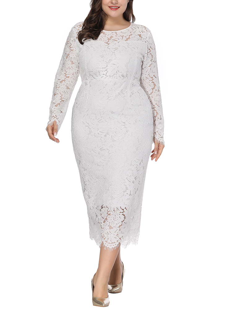 Plus-Size-Lace-Elegant-Party-Long-Sleeve-Women-Dress-1412063