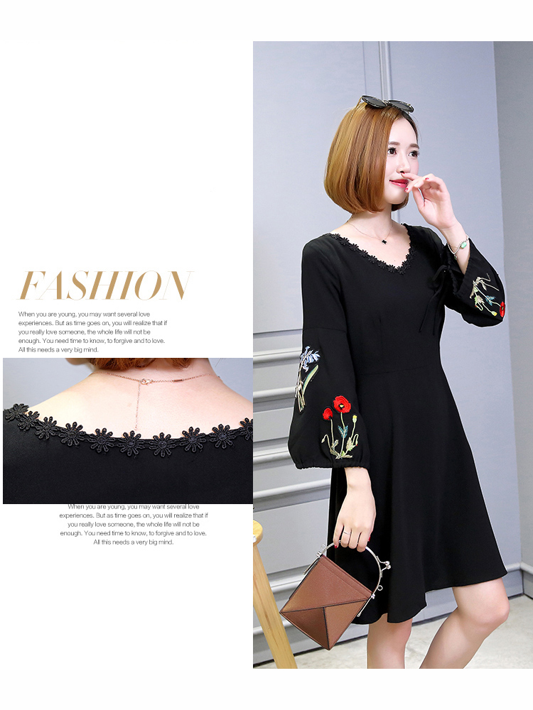 Elegant-Women-A-Line-Dress-Embroidered-Lantern-Sleeve-Casual-Dresses-1198424