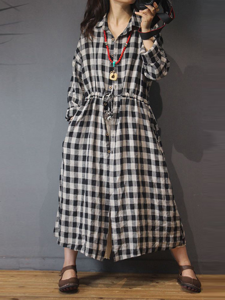 Plus-Size-Vintage-Plaid-Long-Sleeve-Pockets-Shirt-Dress-for-Women-1368529