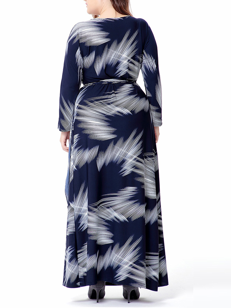 Plus-Size-Bohemian-Printed-V-neck-Long-Sleeve-Maxi-Dress-1409727
