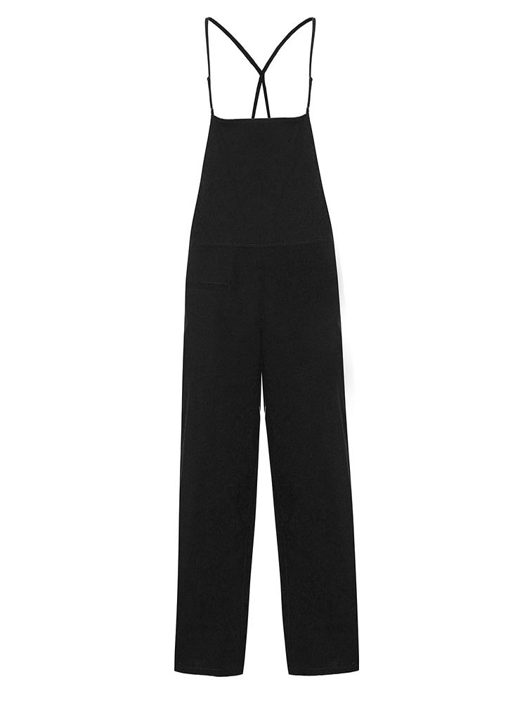 Casual-Women-Loose-Pure-Color-Suspender-Jumpsuit-1119933