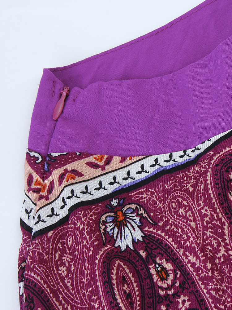 Blue-And-Purple-Print-Bohemian-Seaside--Word-Shoulder-Irregular-Dress-1126031