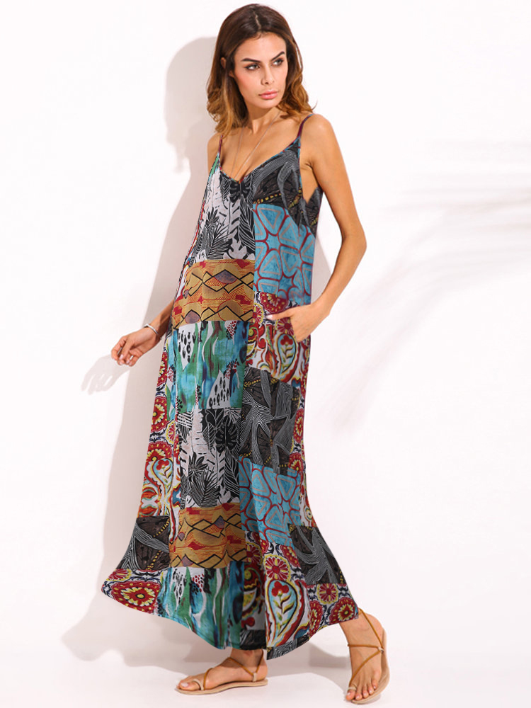Bohemian-Colorful-Printed-V-Neck-Strap-Maxi-Dress-for-Women-1160240