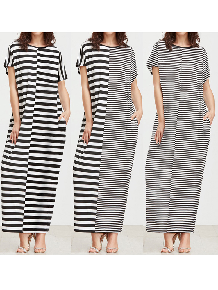 Elegant-Women-Maxi-Dress-Classic-Cross-Stripe-Casual-Sexy-Dresses-1176003