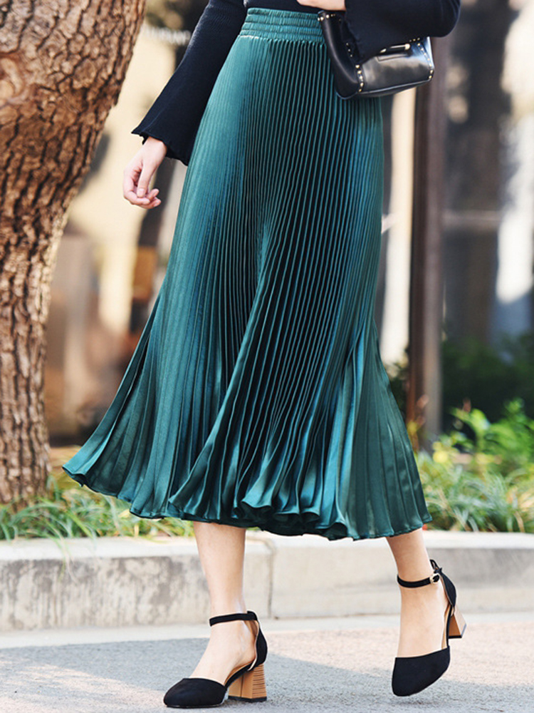 Elegant-Women-11-Colors-Long-Pleated-Skirts-1235405