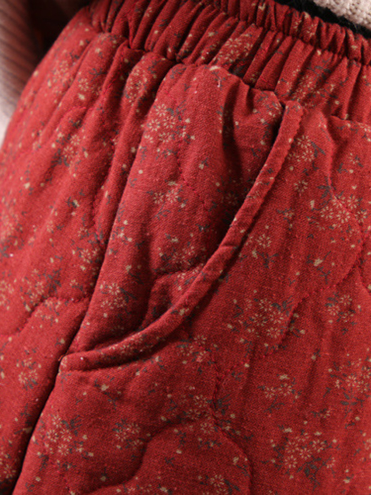 Vintage-Floral-Print-Elastic-Waist-Pockets-Baggy-Long-Maxi-Skirts-1381969