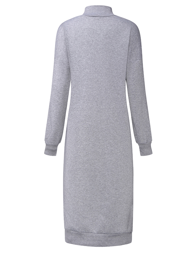Casual-Women-Pure-Color-Long-Sweatshirt-Dresses-1204293