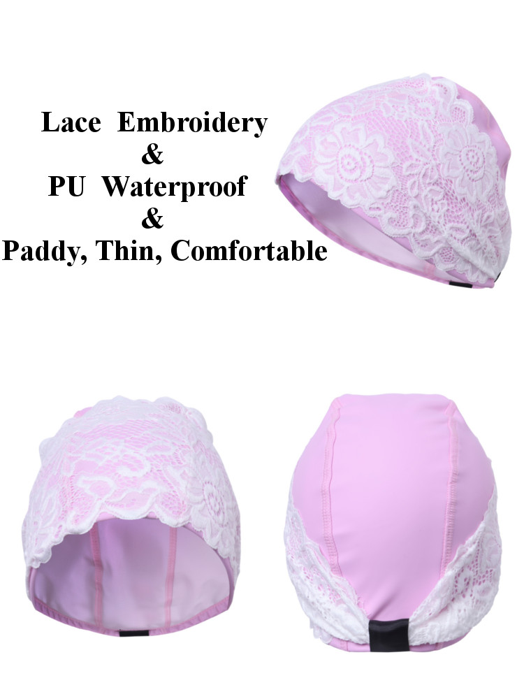 PU-Professional-Waterproof-Comfortable-Paddy-Lace-Embroidery-Women-Adult-Swimming-Cap-1148333