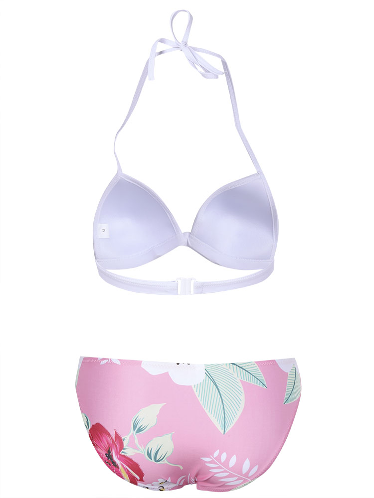 2Pcs-Halter-Triangle-Cup-Swimwear-Flower-Printing-Bikini-Sets-1072591