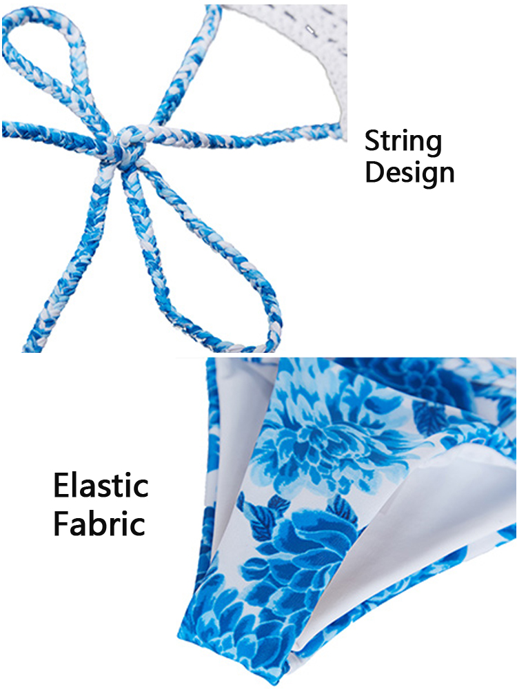 Blue-Hand-knitted-Openwork-Stitching-Print-Halter-Bikini-1520217