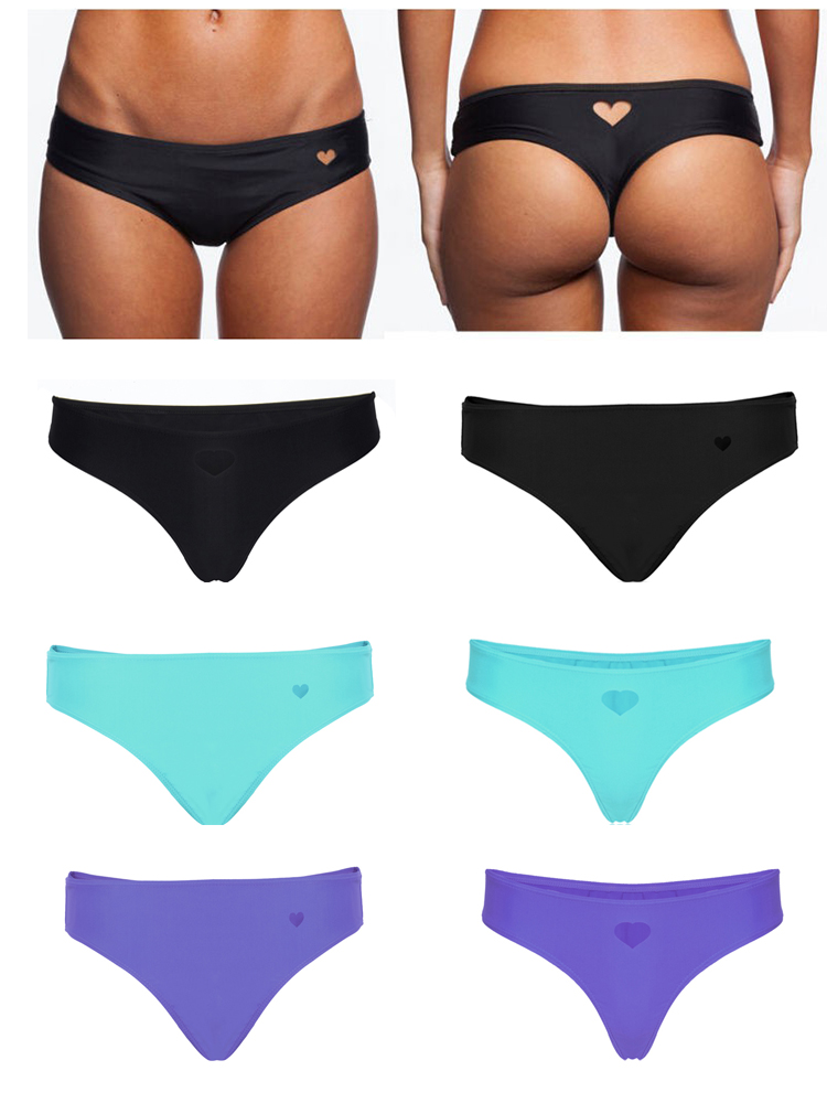 Women-Love-Heart-Hollow-Out-Solid-Color-Beachwear-Bikini-Board-Shorts-Bottom-Swimwear-1041282